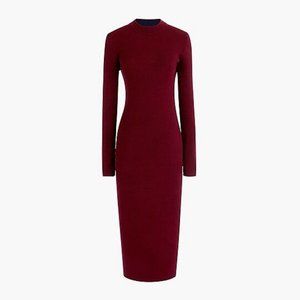 J Crew Longsleeve Knit Midi Dress 